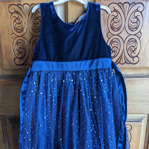 Sleeveless Navy Toddler Jumper Dress - Picture 1 of 3